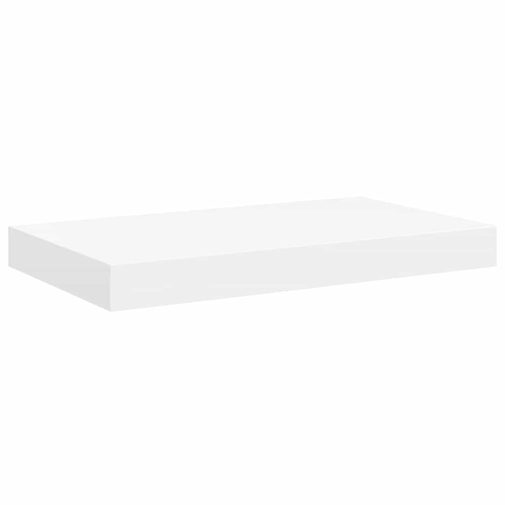 fehér MDF lebegő fali polc 40 x 23,5 x 3,8 cm