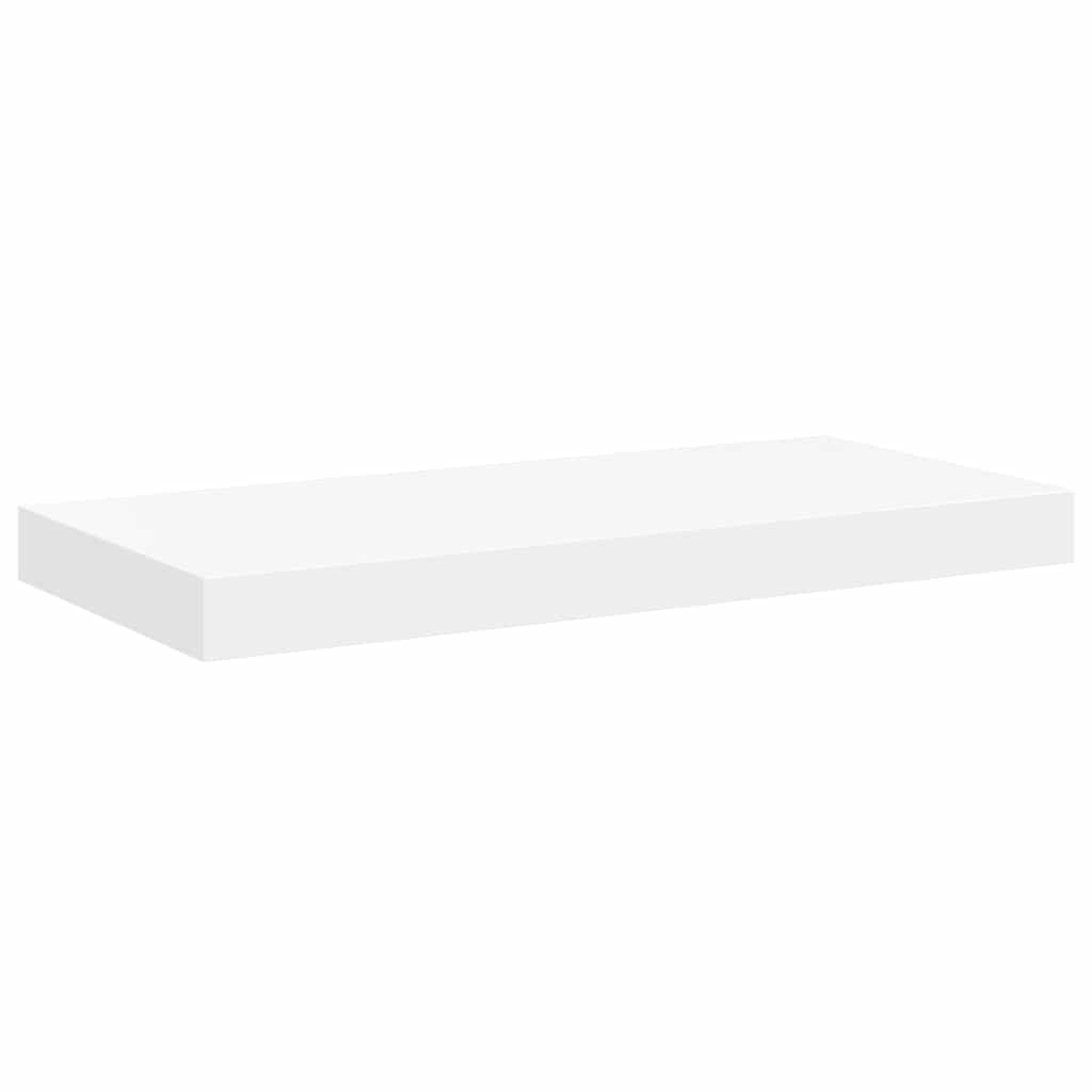 fehér MDF lebegő fali polc 50 x 23,5 x 3,8 cm