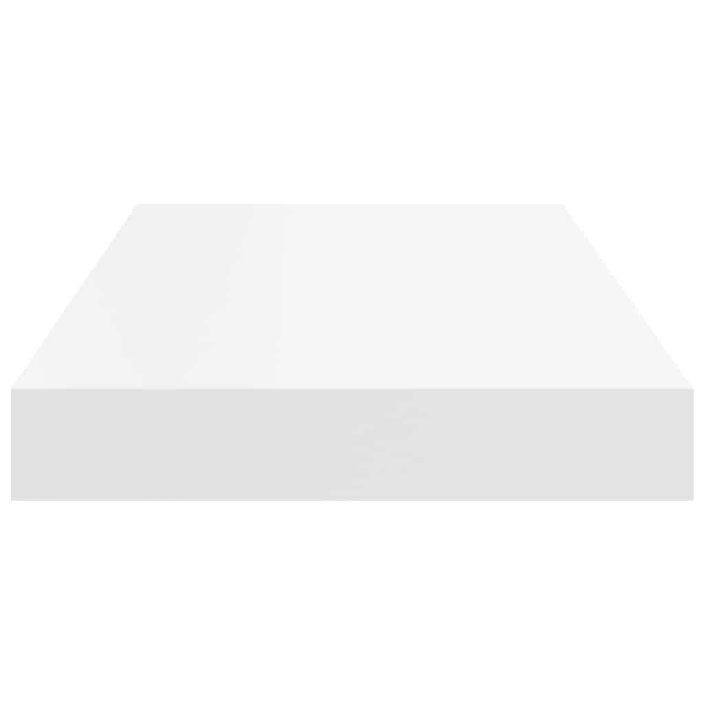 4 db fehér MDF fali polc 50 x 23,5 x 3,8 cm