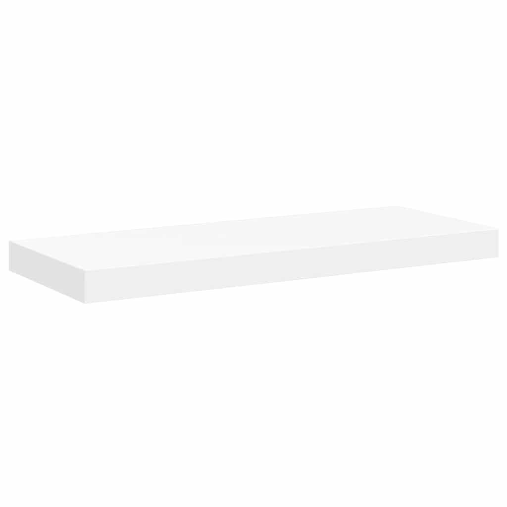 fehér MDF lebegő fali polc 60 x 23,5 x 3,8 cm