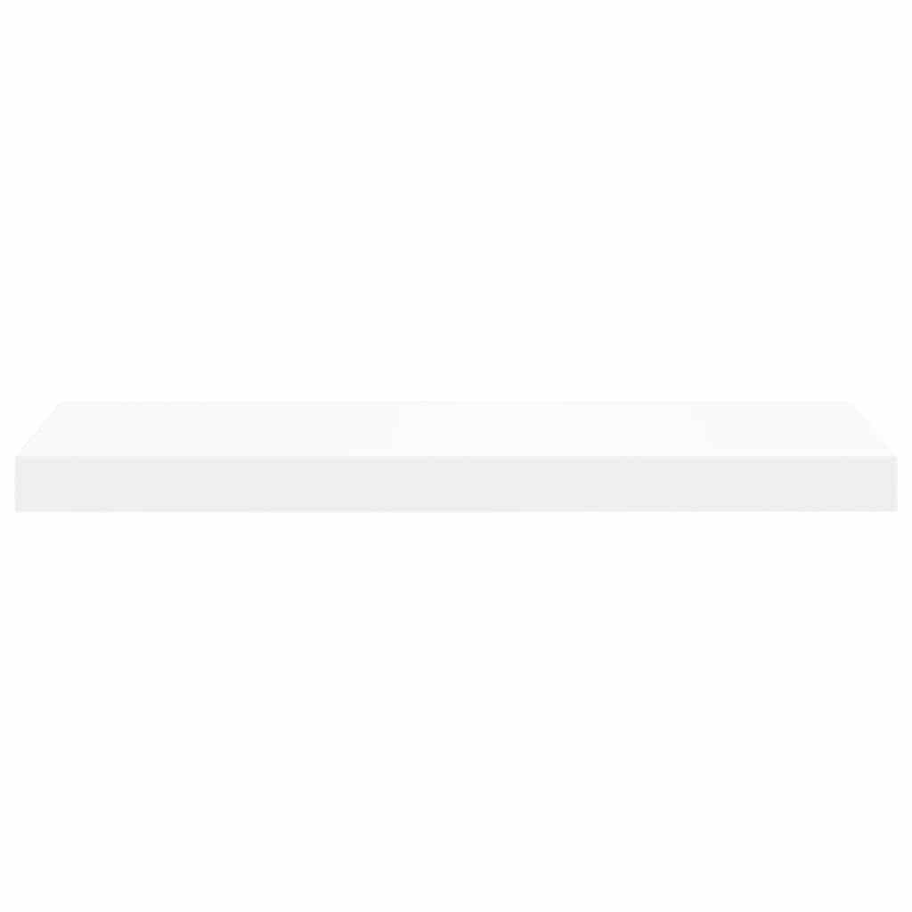 2 db fehér MDF fali polc 60 x 23,5 x 3,8 cm