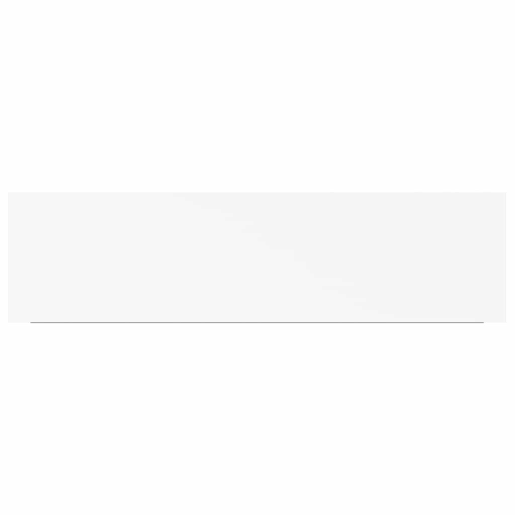 2 db fehér MDF lebegő fali polc 90 x 23,5 x 3,8 cm