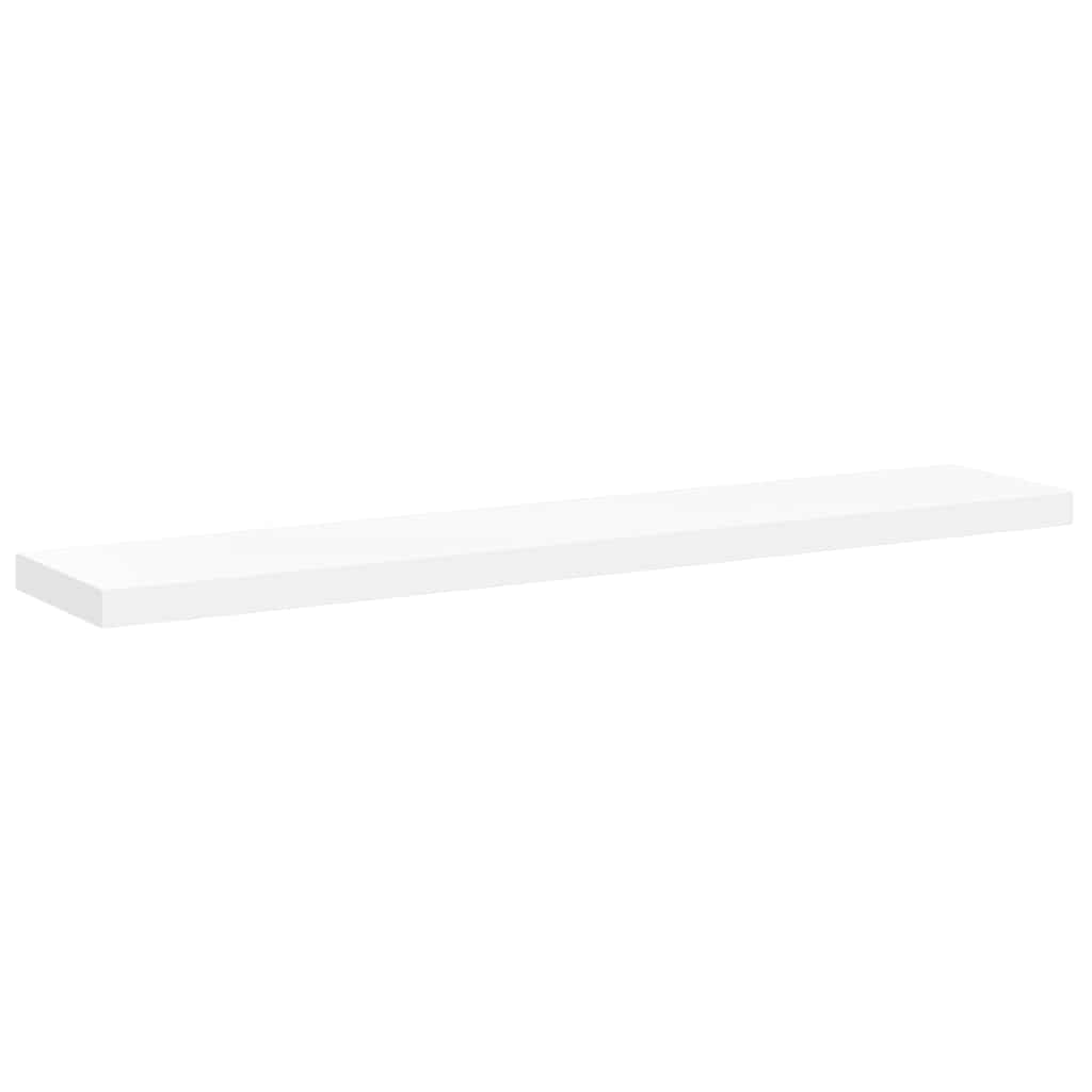 fehér MDF lebegő fali polc 120 x 23,5 x 3,8 cm