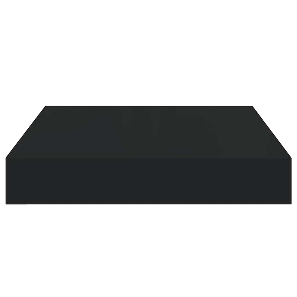fekete MDF lebegő fali polc 23 x 23,5 x 3,8 cm