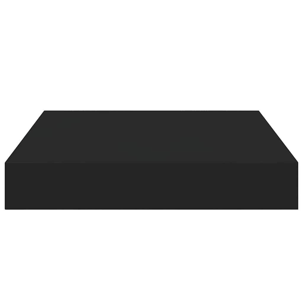 fekete MDF lebegő fali polc 23 x 23,5 x 3,8 cm