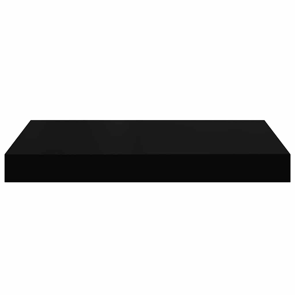 fekete MDF lebegő fali polc 40 x 23,5 x 3,8 cm