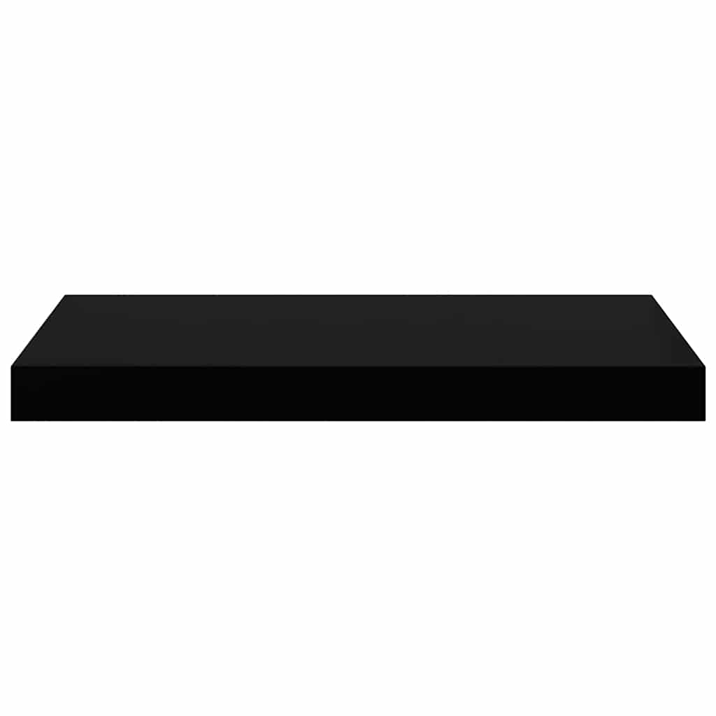 fekete MDF lebegő fali polc 50 x 23,5 x 3,8 cm