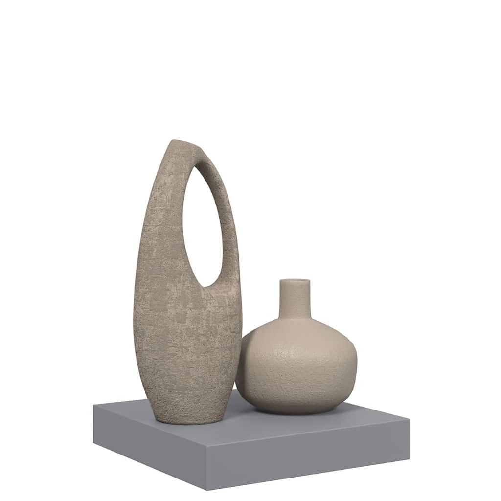 szürke MDF lebegő fali polc 23 x 23,5 x 3,8 cm
