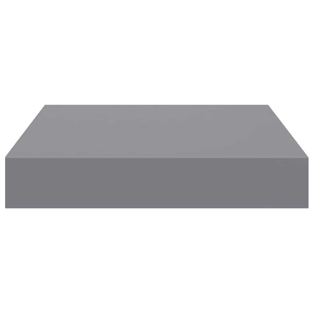 szürke MDF lebegő fali polc 23 x 23,5 x 3,8 cm