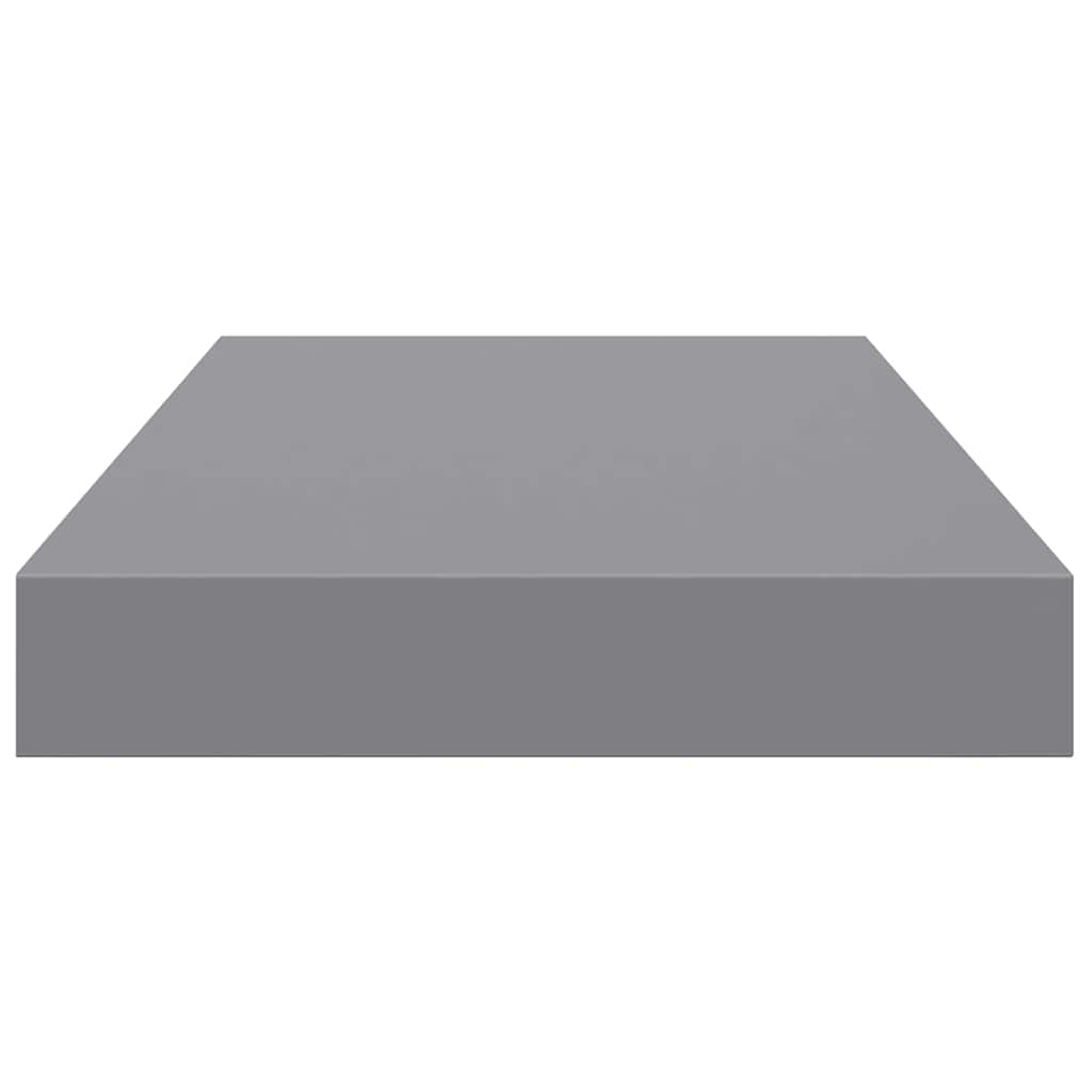 szürke MDF lebegő fali polc 40 x 23,5 x 3,8 cm