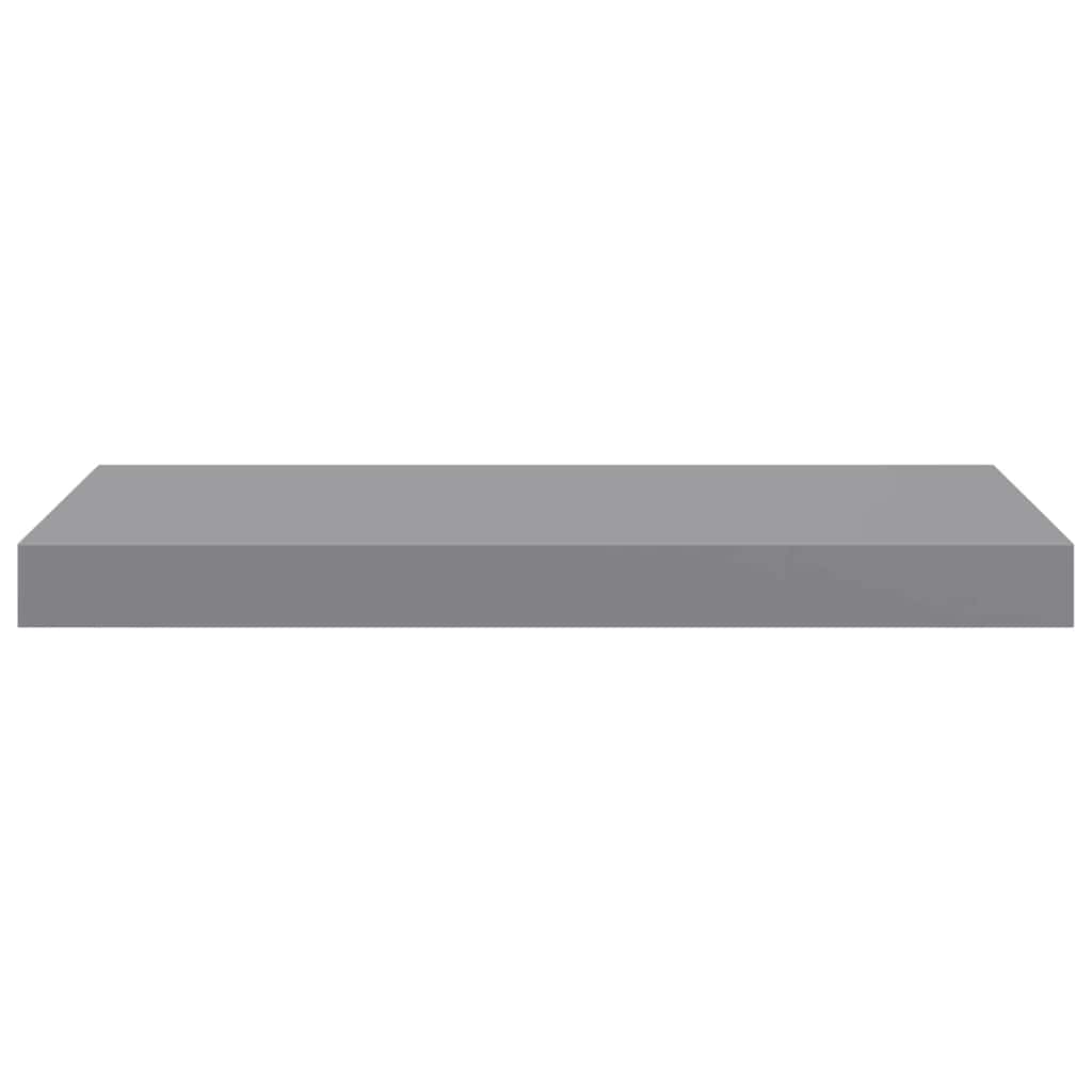 szürke MDF lebegő fali polc 50 x 23,5 x 3,8 cm