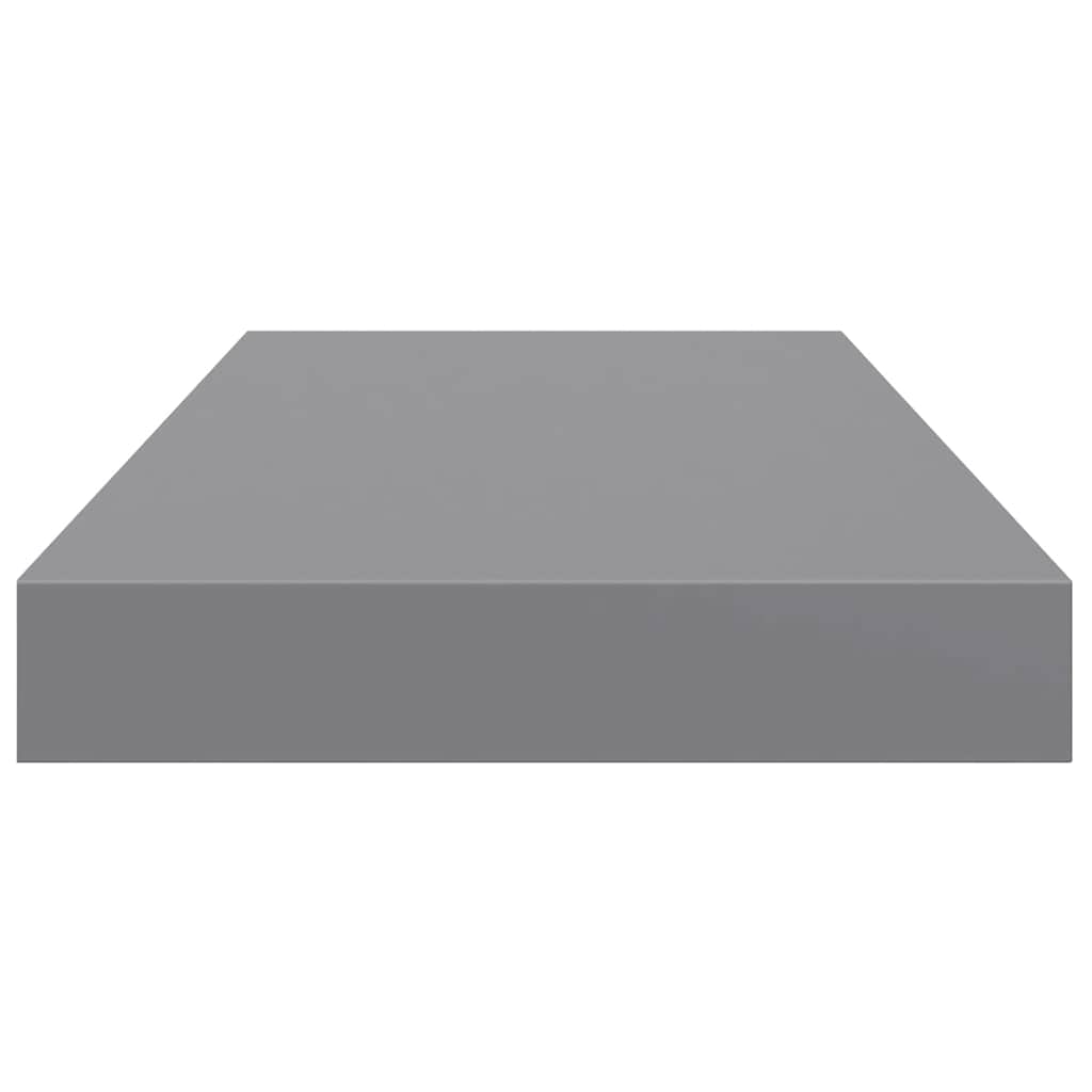 szürke MDF lebegő fali polc 50 x 23,5 x 3,8 cm