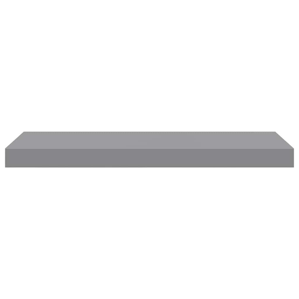 szürke MDF lebegő fali polc 60 x 23,5 x 3,8 cm