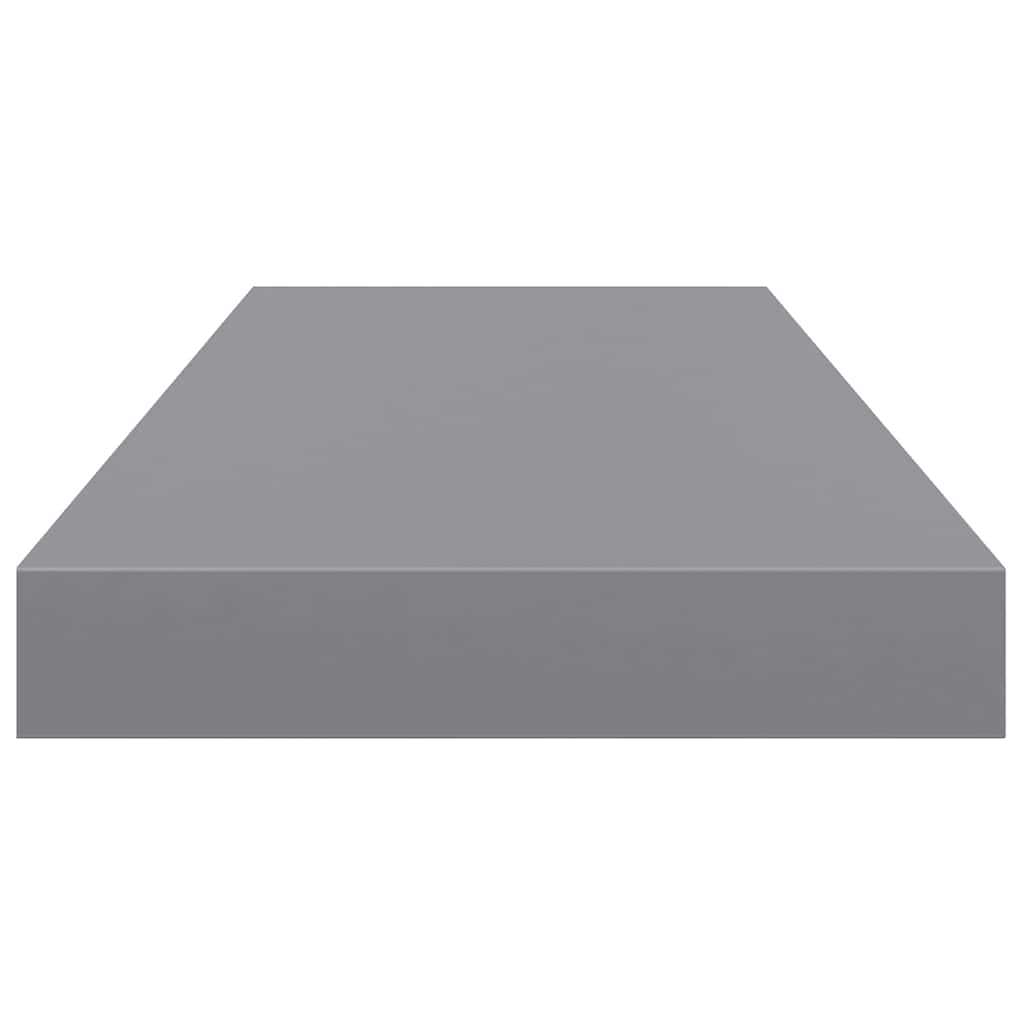 szürke MDF lebegő fali polc 60 x 23,5 x 3,8 cm
