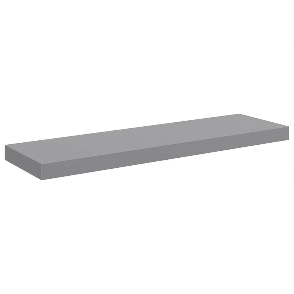 szürke MDF lebegő fali polc 80 x 23,5 x 3,8 cm