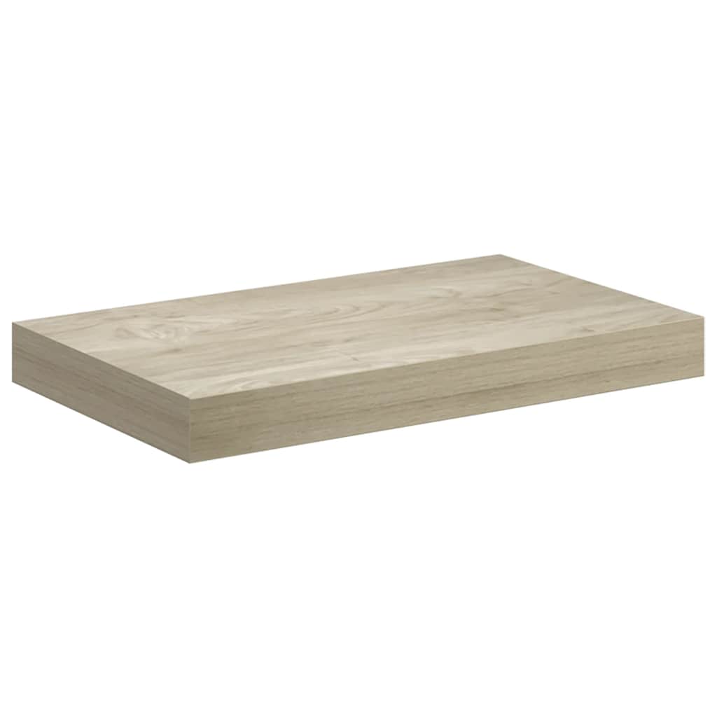 tölgyszínű MDF lebegő fali polc 40 x 23,5 x 3,8 cm