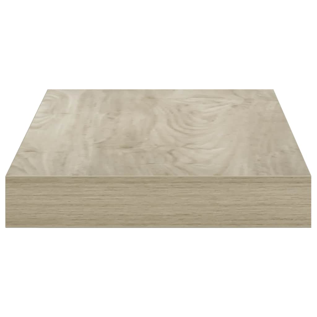 tölgyszínű MDF lebegő fali polc 40 x 23,5 x 3,8 cm
