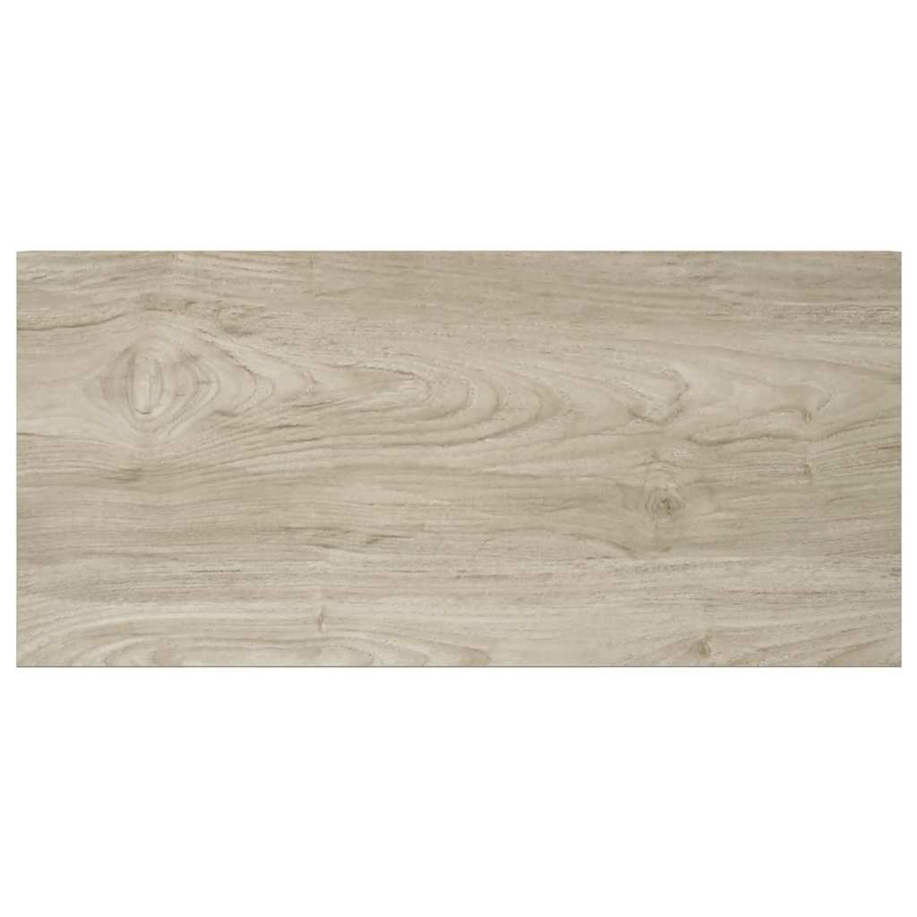 2 db tölgyszínű MDF lebegő fali polc 50 x 23,5 x 3,8 cm