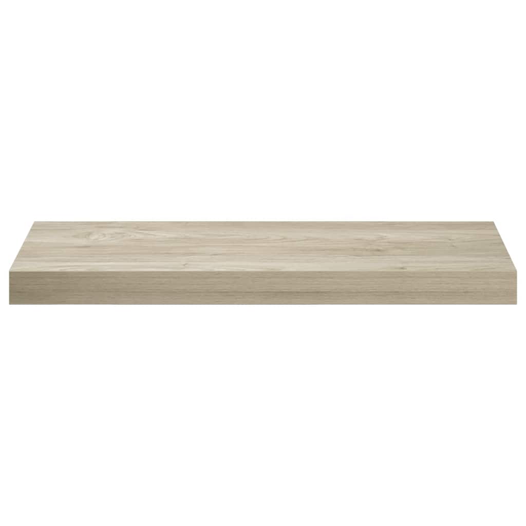tölgyszínű MDF lebegő fali polc 60 x 23,5 x 3,8 cm
