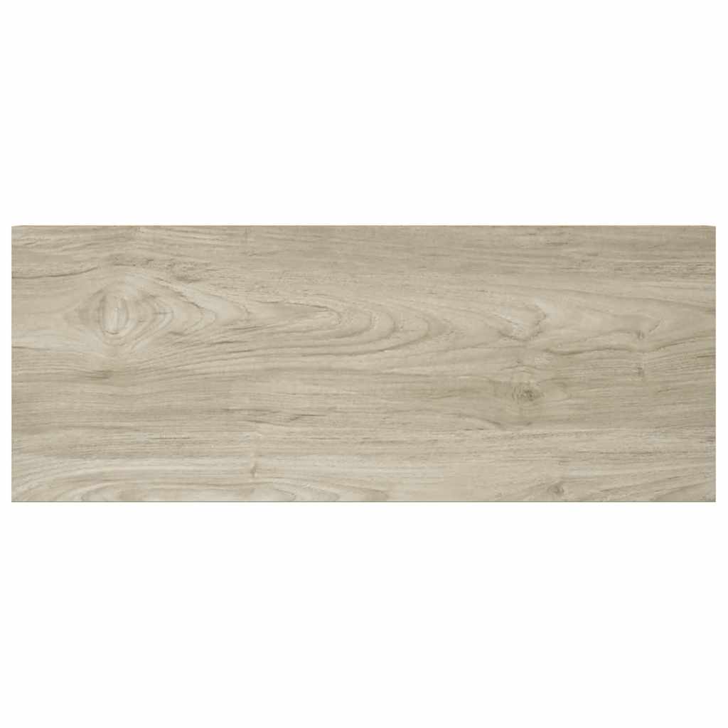 2 db tölgyszínű MDF lebegő fali polc 60 x 23,5 x 3,8 cm