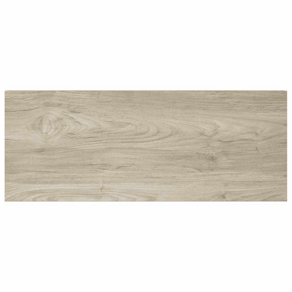 4 db tölgyszínű MDF lebegő fali polc 60 x 23,5 x 3,8 cm
