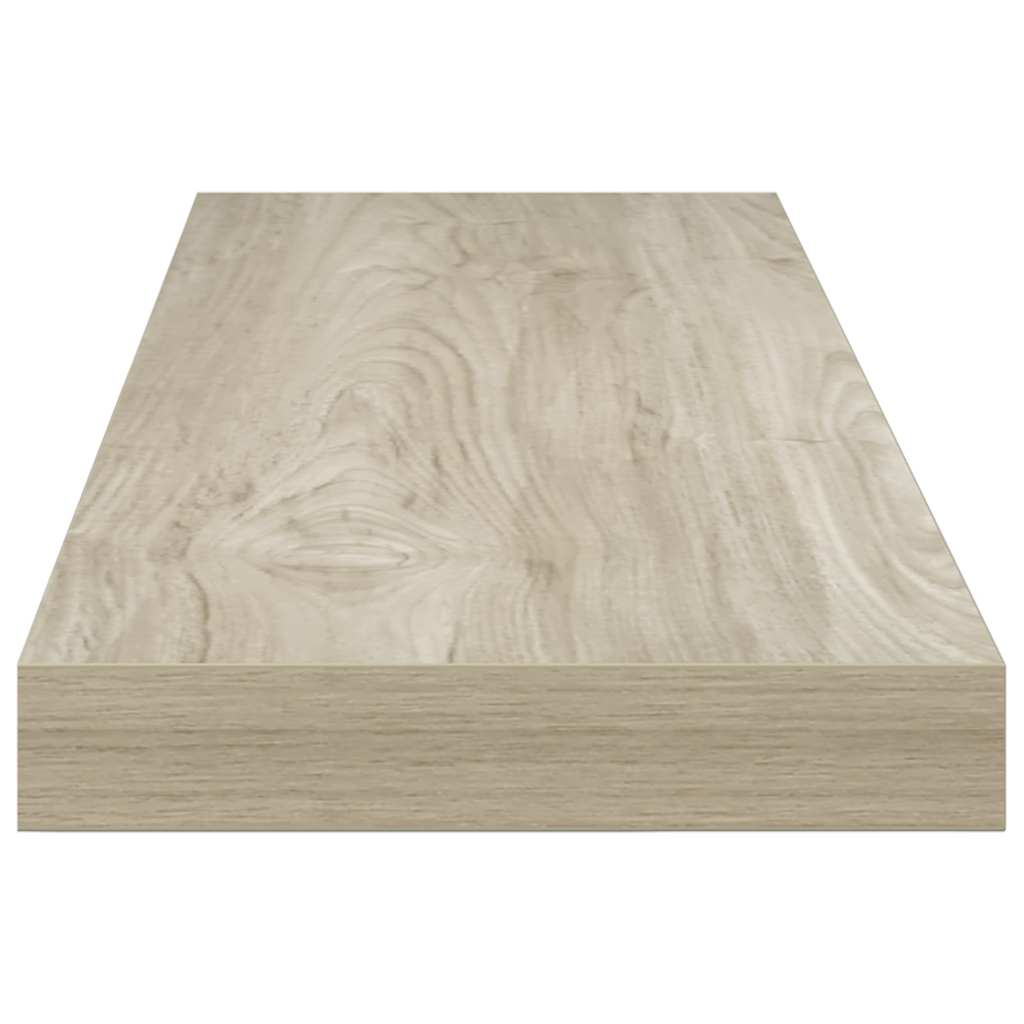 tölgyszínű MDF lebegő fali polc 80 x 23,5 x 3,8 cm