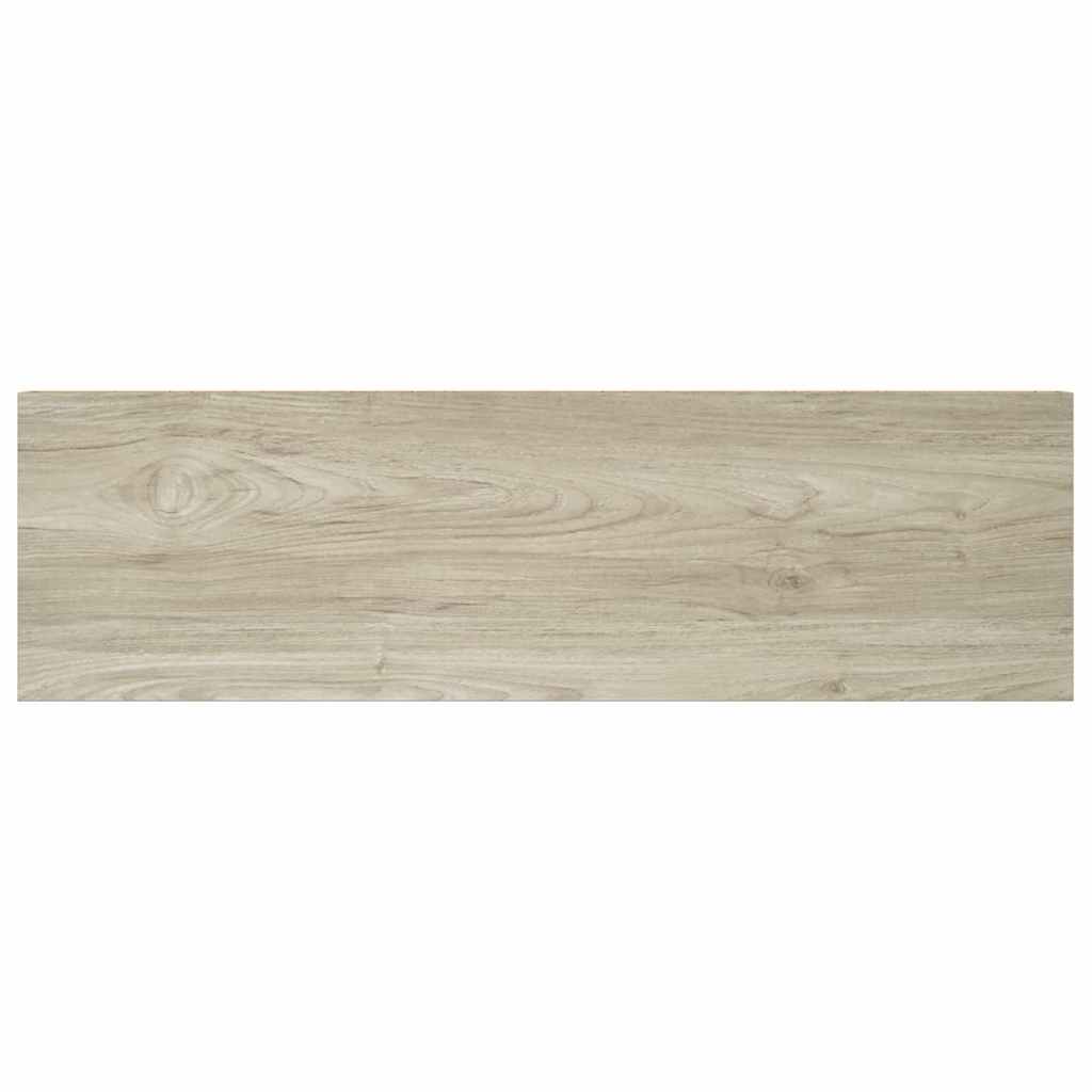 2 db tölgyszínű MDF lebegő fali polc 80 x 23,5 x 3,8 cm