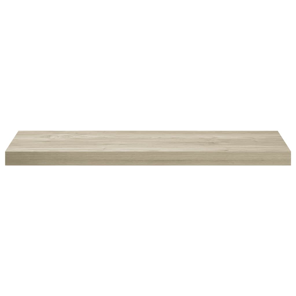 4 db tölgyszínű MDF fali polc 80 x 23,5 x 3,8 cm