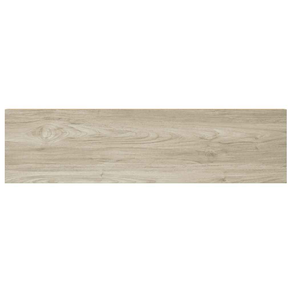 4 db tölgyszínű MDF lebegő fali polc 90 x 23,5 x 3,8 cm
