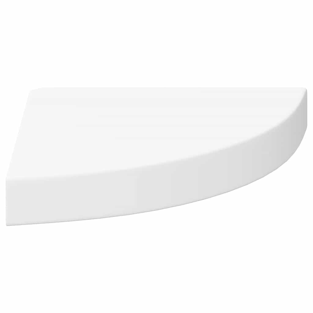 2 db fehér MDF lebegő sarokpolc 25 x 25 x 3,8 cm