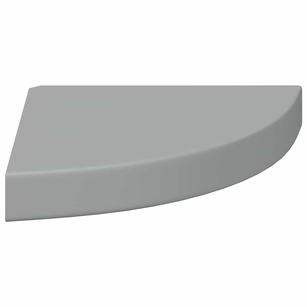 szürke MDF lebegő sarokpolc 25 x 25 x 3,8 cm