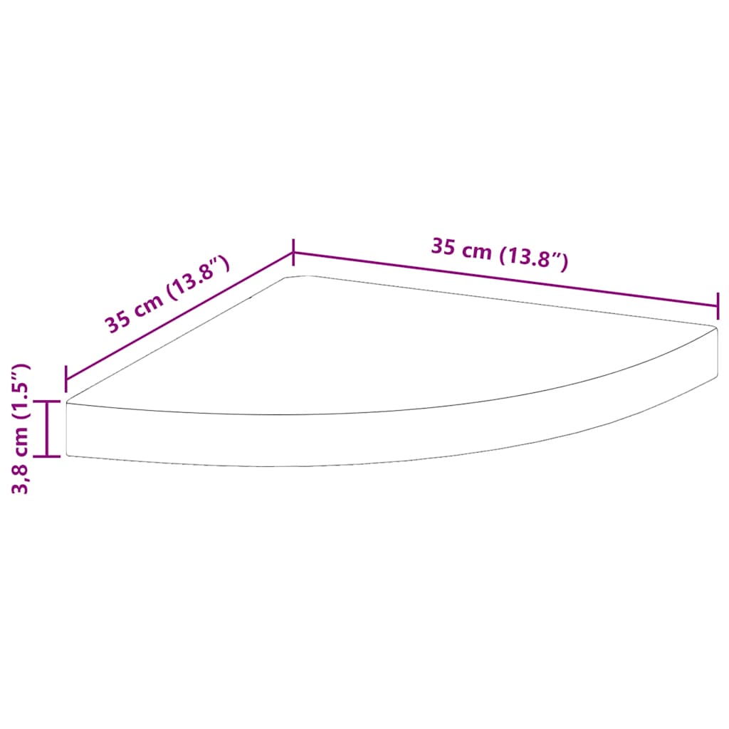 4 db magasfényű szürke MDF lebegő sarokpolc 35 x 35 x 3,8 cm