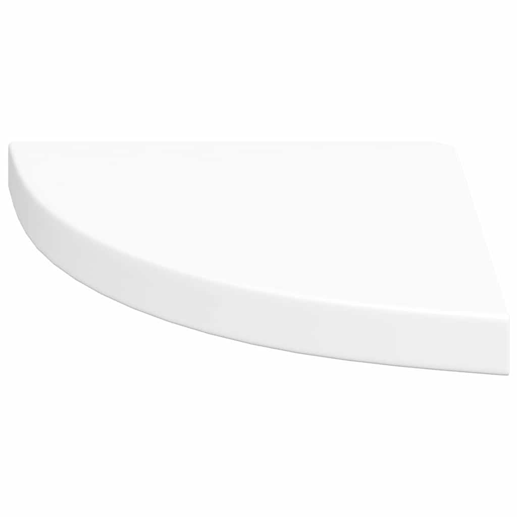 2 db fehér MDF lebegő sarokpolc 35 x 35 x 3,8 cm