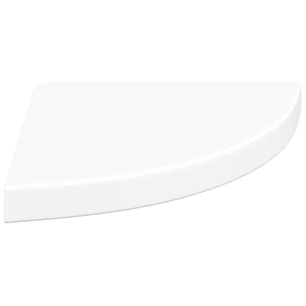 2 db fehér MDF lebegő sarokpolc 35 x 35 x 3,8 cm