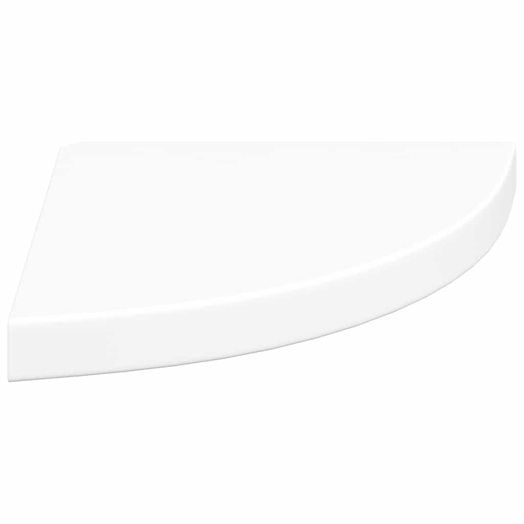4 db fehér MDF lebegő sarokpolc 35 x 35 x 3,8 cm