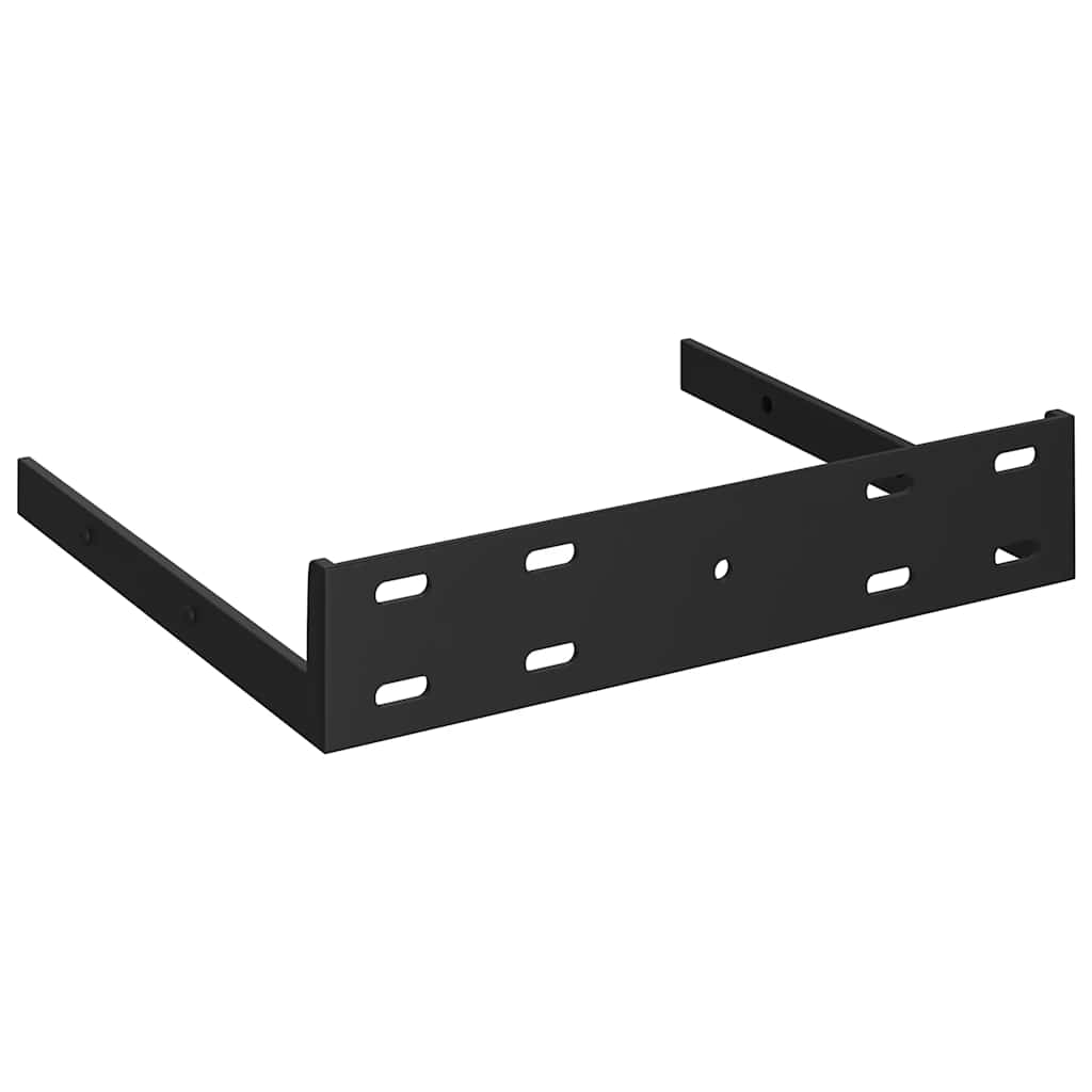323923 vidaXL Floating Corner Shelves 2 pcs Grey 35x35x3,8 cm MDF