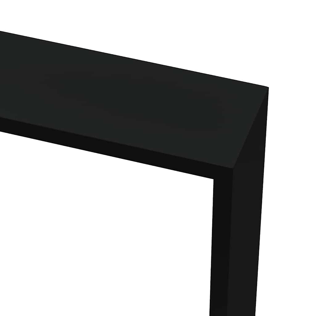 3 db fekete MDF fali kockapolc