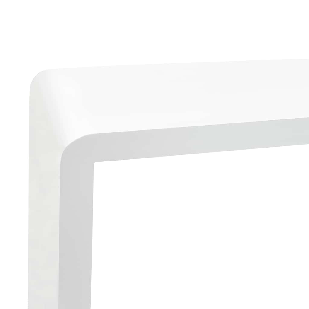 3 db fehér MDF fali kockapolc