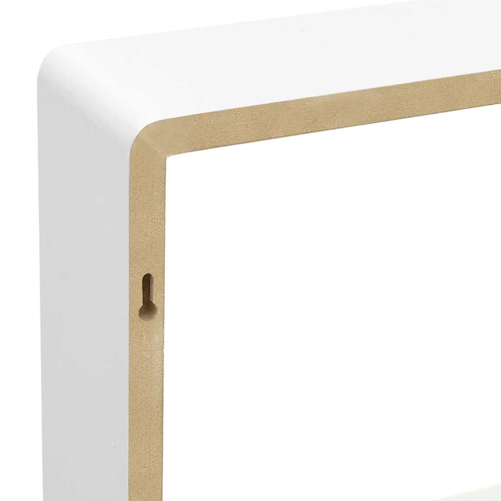 3 db fehér MDF fali kockapolc