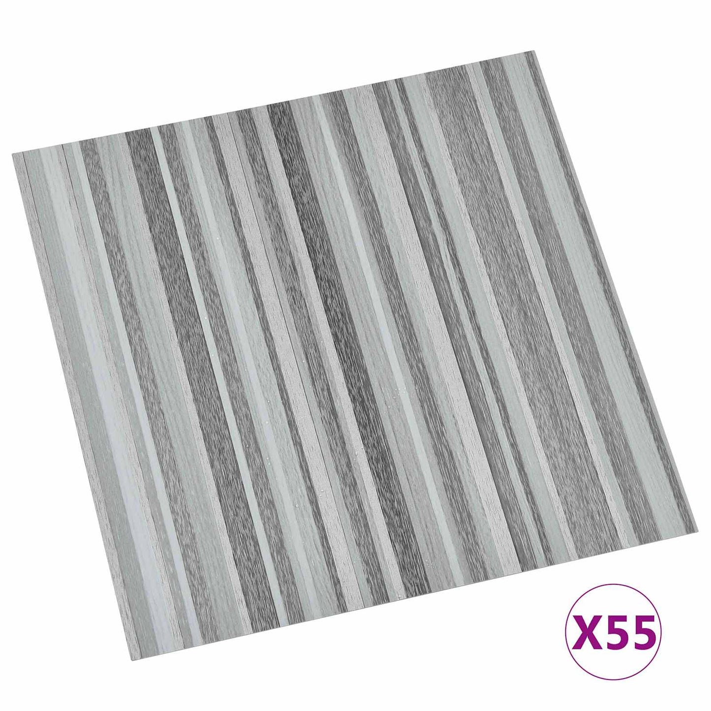 Padlódeszkák 5,11 m² 55 pcs PVC Csíkos
