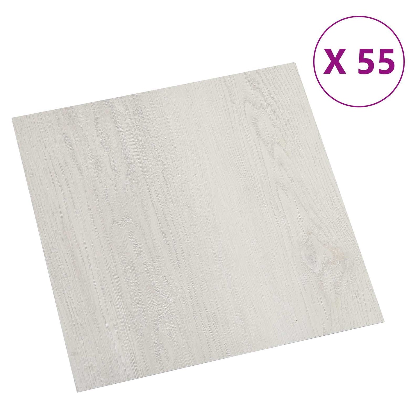 Padlódeszkák 5,11 m² 55 pcs PVC Világos bézs