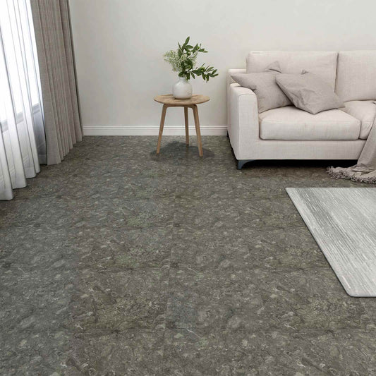 Padlódeszkák 5,11 m² 55 pcs PVC Szürke és Fehér