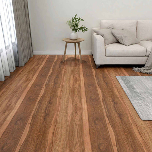 Padlódeszkák 5,11 m² 55 pcs PVC Sötét fa