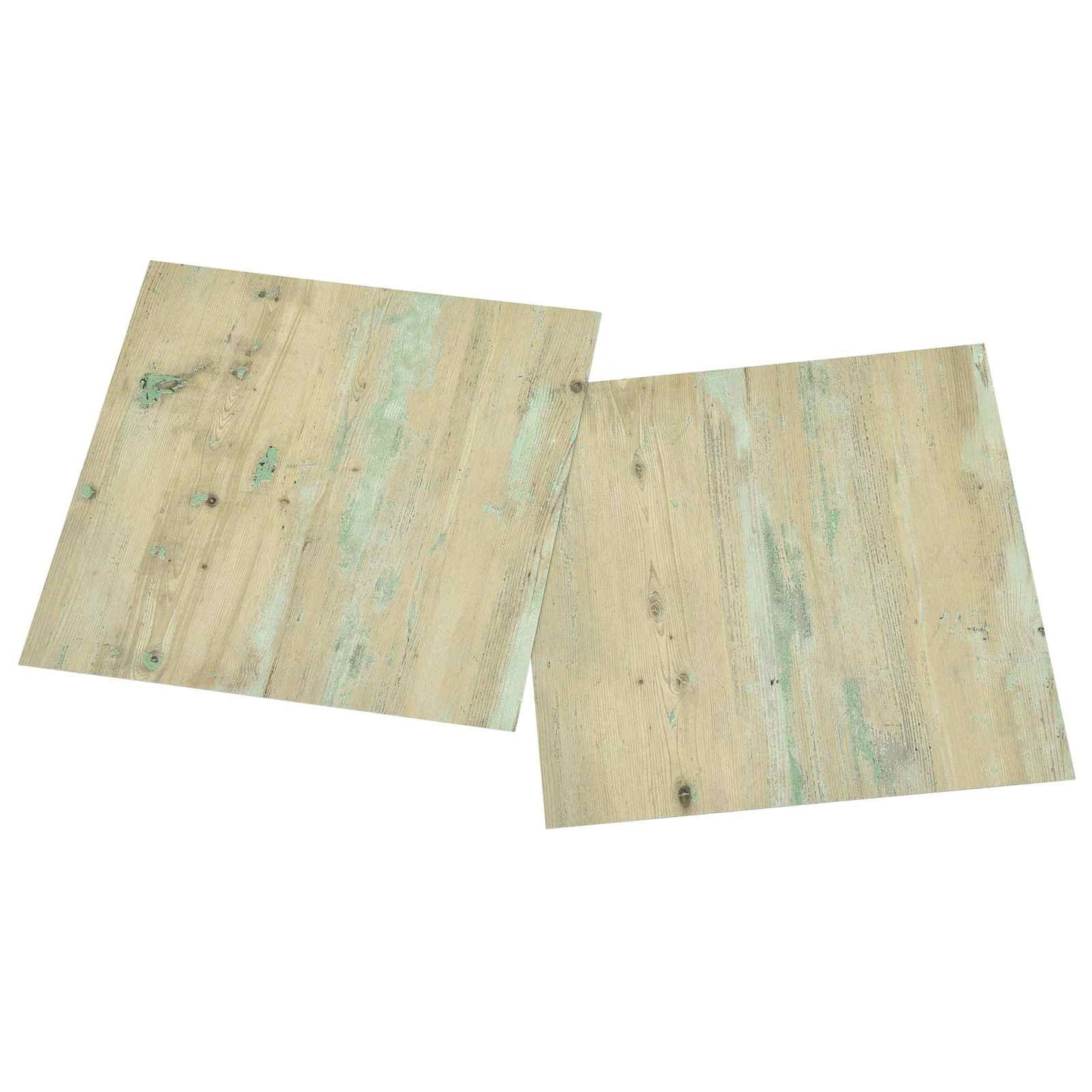 Padlódeszkák 5,11 m² 55 pcs PVC Fehér és Világosbarna