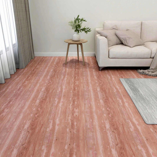 Padló Deszkák 55 pcs Piros 5,11 m² PVC