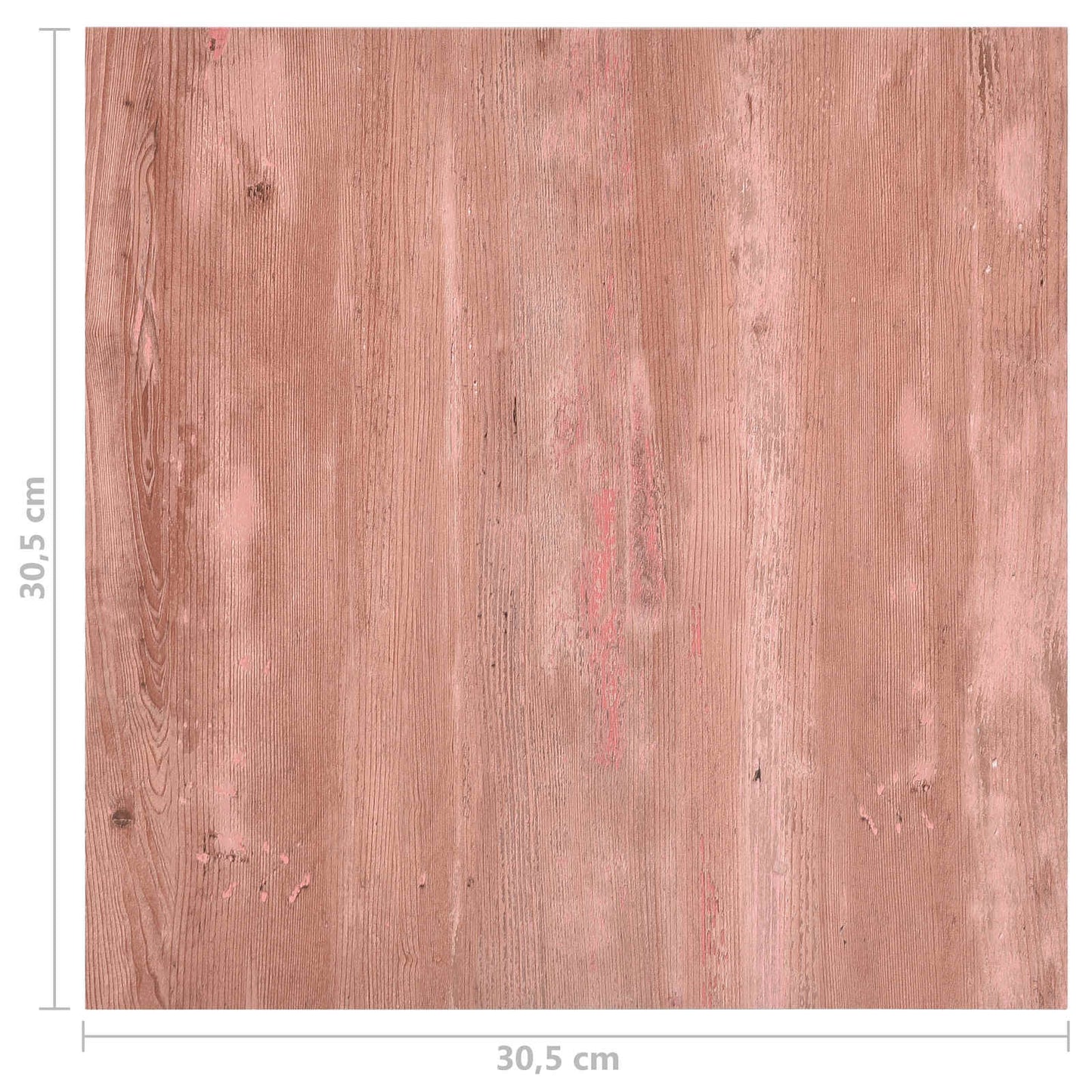 Padló Deszkák 55 pcs Piros 5,11 m² PVC
