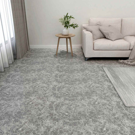 Padlódeszkák 5,11 m² 55 pcs PVC Szürke