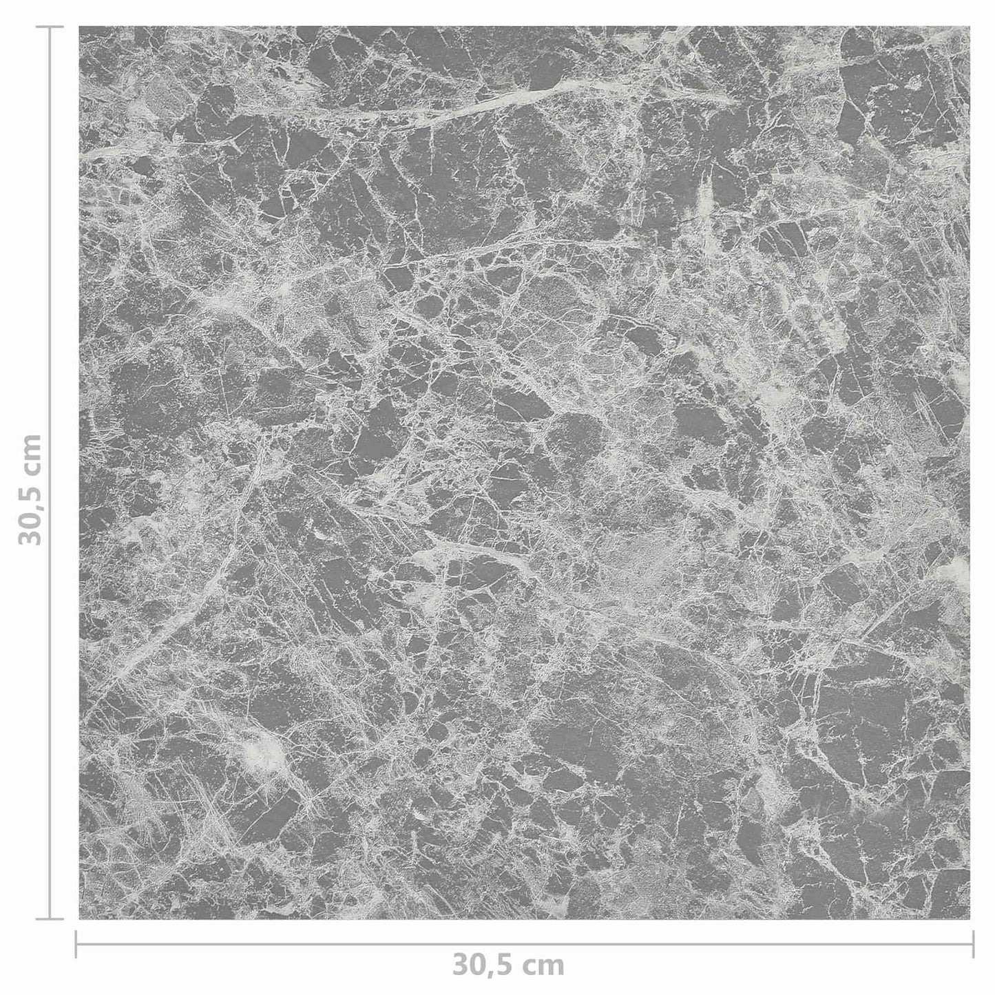 Padlódeszkák 5,11 m² 55 pcs PVC Szürke