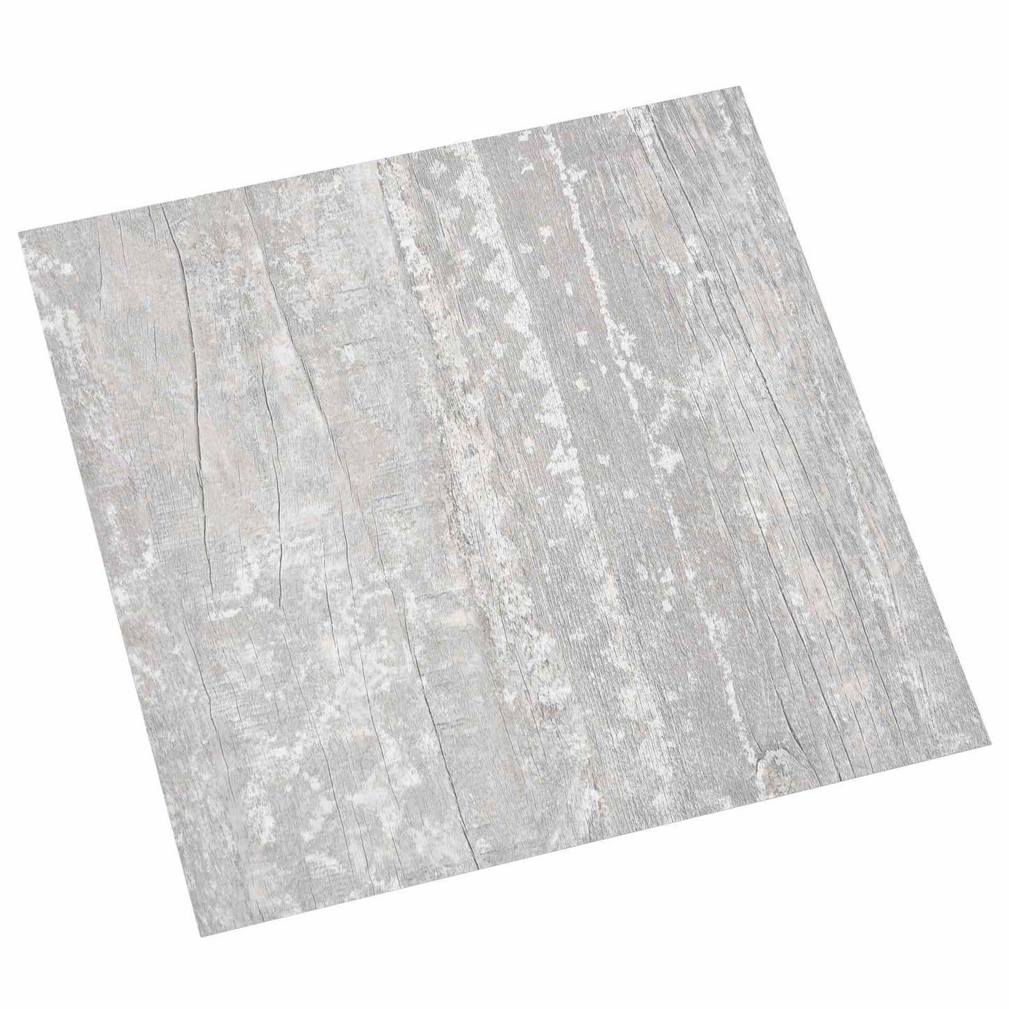 Padlódeszkák 5,11 m² 55 pcs PVC Világosszürke és fehér