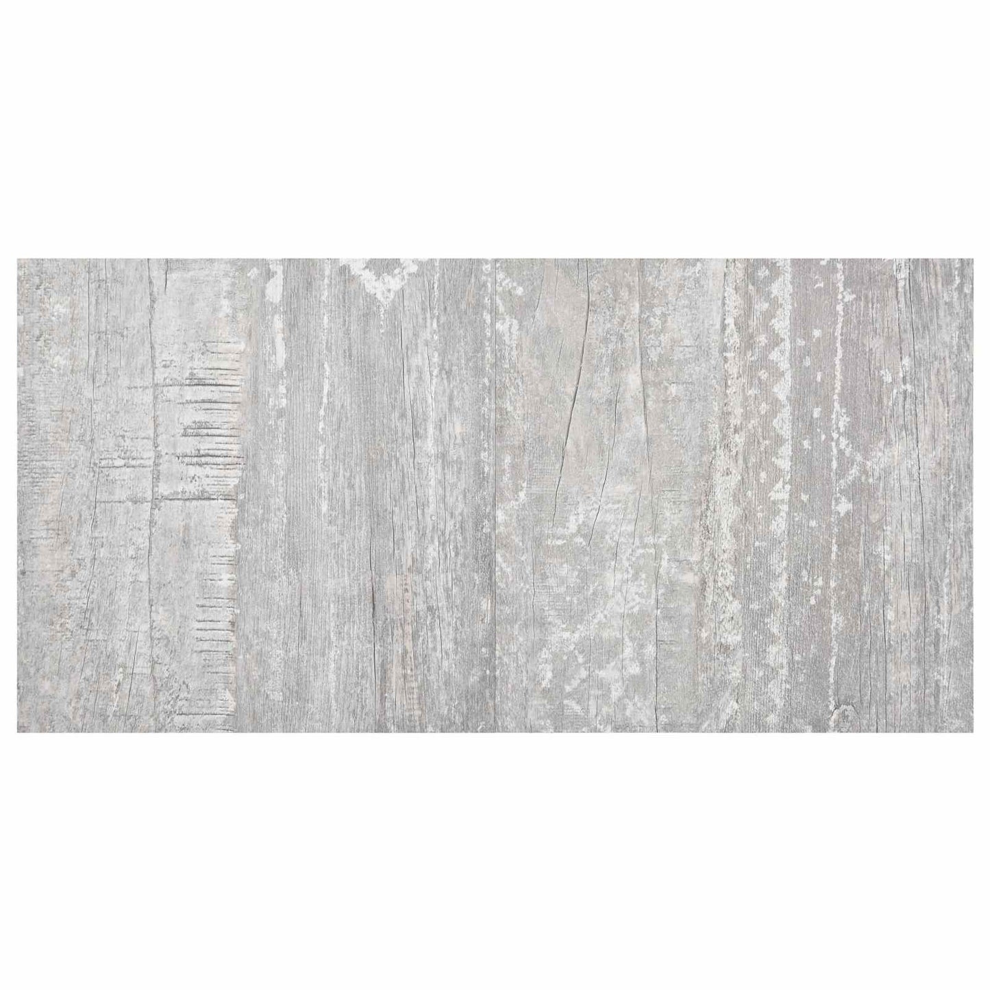 Padlódeszkák 5,11 m² 55 pcs PVC Világosszürke és fehér